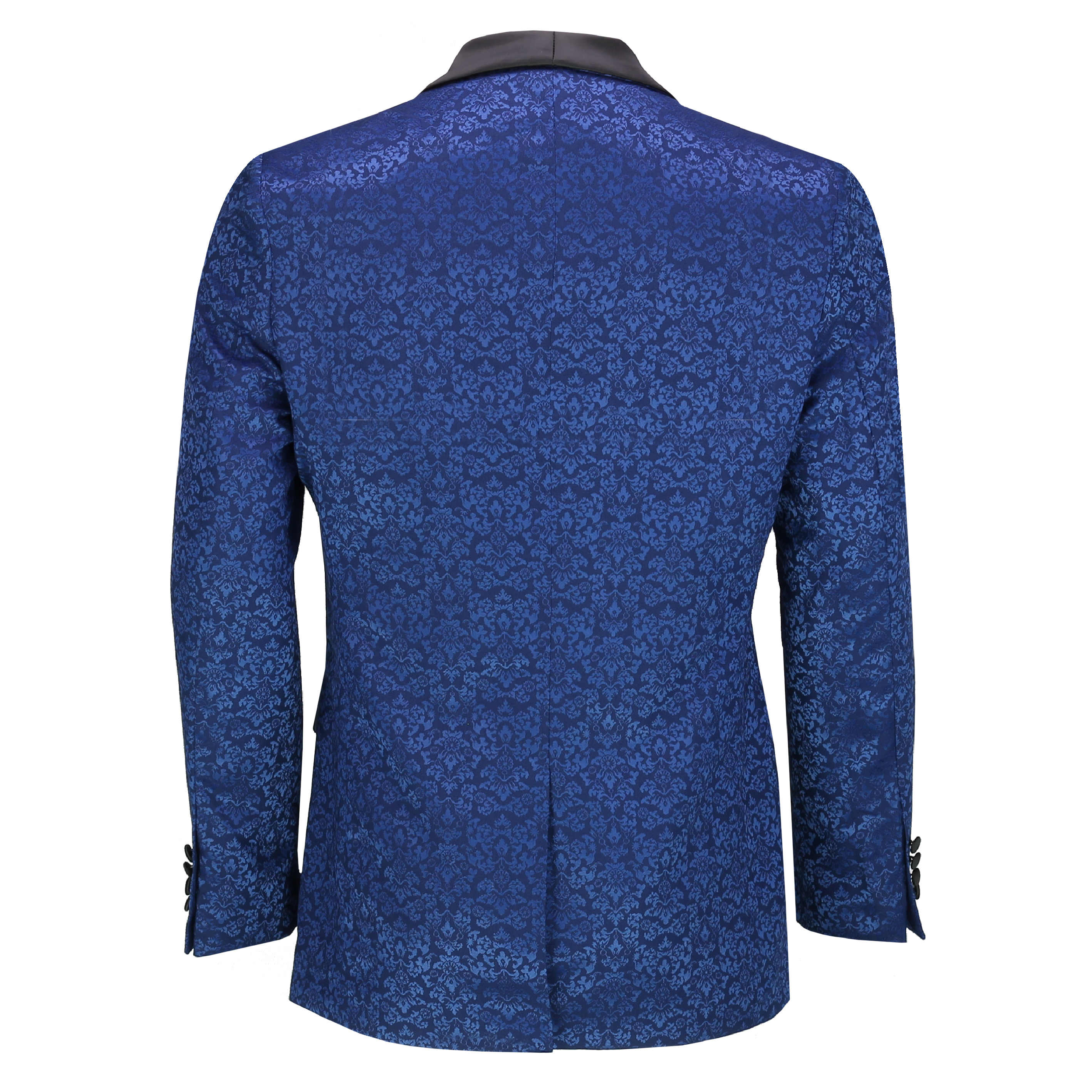 Mens Classic Jacquard Tuxedo Jacket Tailored Fit Paisley Blazer With ...